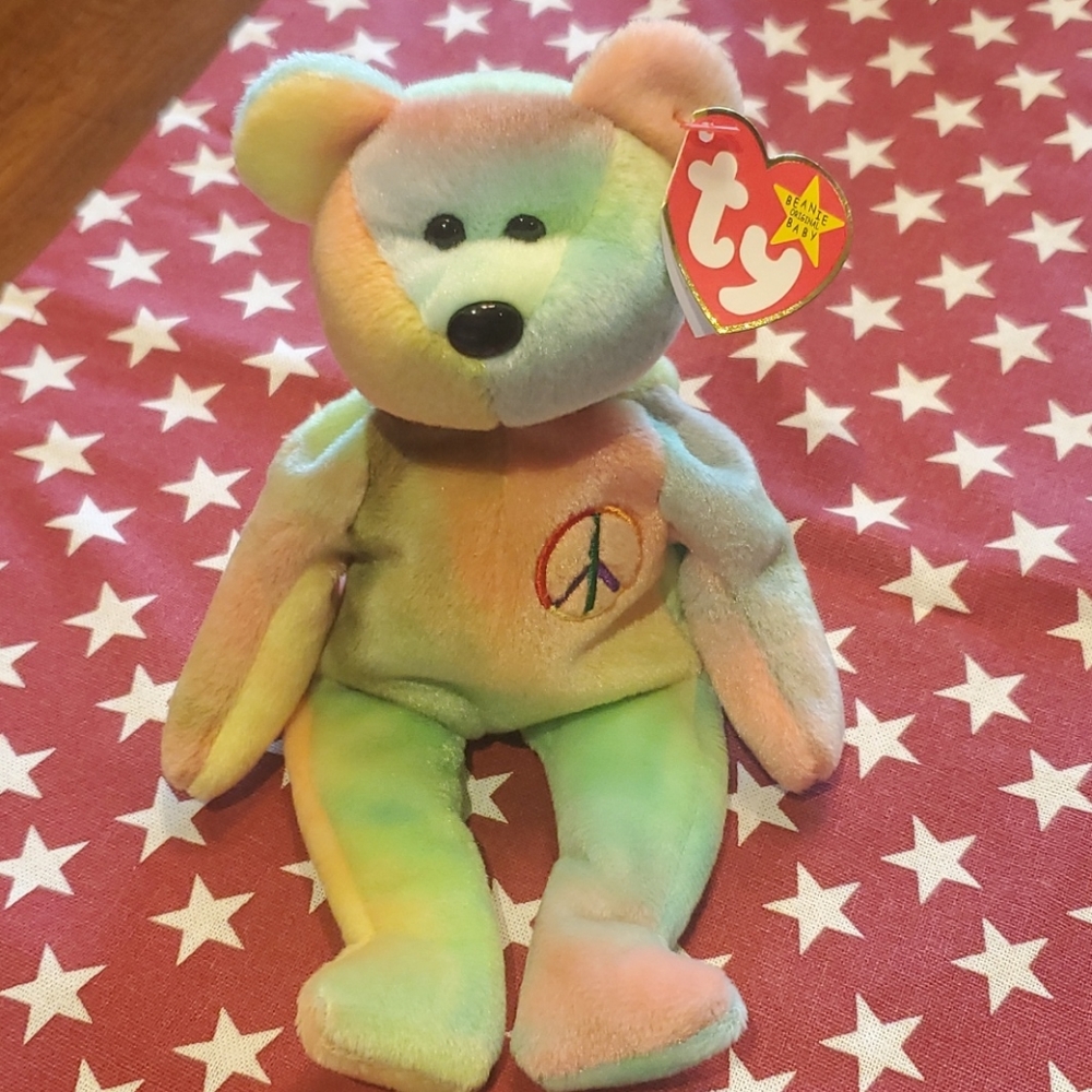 Rare Peace Ty beanie baby